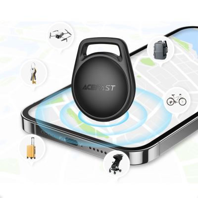6. Acefast S2 Bluetooth-Locator, kompatibel mit Apple „Wo ist?“ – Schwarz