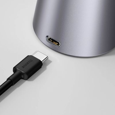 22. Baseus Smart Eye kabellose LED-Schreibtischlampe mit Akku 2200 mAh grau (DGZG-0G)