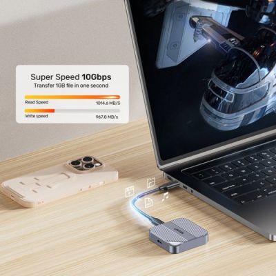 7. Unitek SolidForce Reefer Magnetisches USB-C-Laufwerksgehäuse für M.2 SSD (NVMe/SATA)