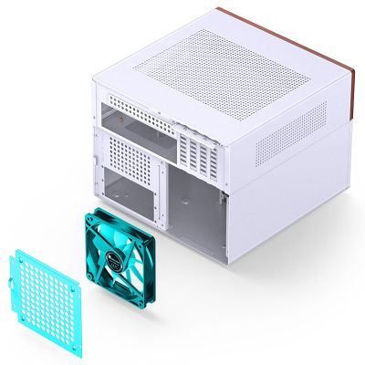 14. Jonsbo N4 WHITE Micro Tower Computer Security & Holders White