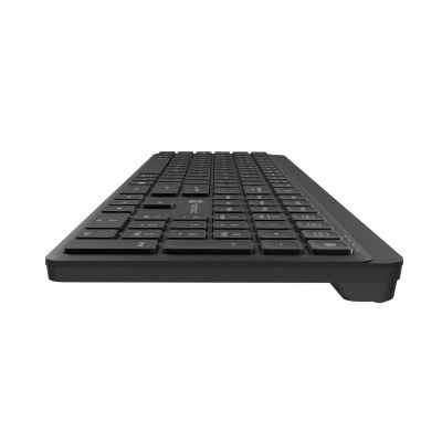 4. NATEC TANG US kabellose Tastatur, Bluetooth + 2,4 GHz, leise, Slim, schwarz
