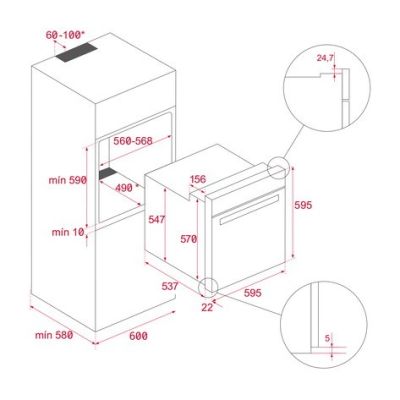 3. Teka NEO HSB 6250 P WH 71 l 2615 W Weiß