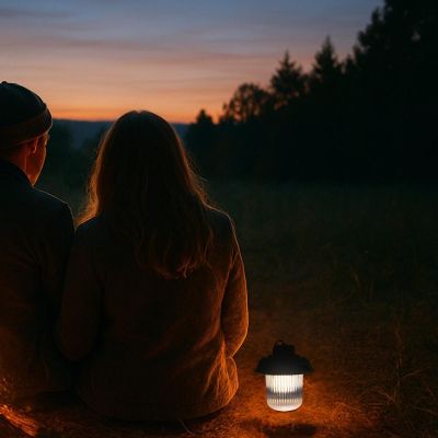 14. USB-Campinglampe, Taschenlampe, 3 Lichtarten, Redcliffs Khaki