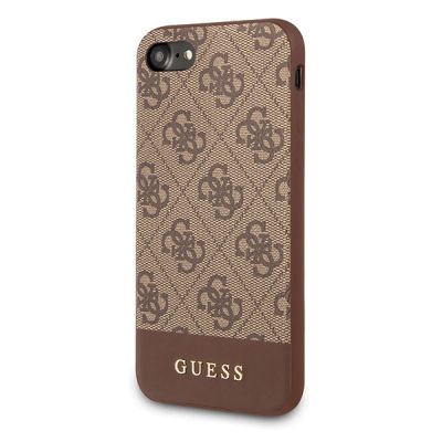 2. Guess 4G Stripe Collection Hülle für iPhone 7 / 8 / SE 2020 / SE 2022 - Braun