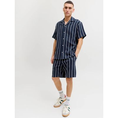 6. Jack&Jones Herren-Streifenshorts JPSTJAIDEN COBA STRIPE JOG SHORTS REG SN 12274413 SKY CAPTAIN/STRIPES