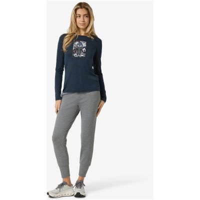 2. Damen-Thermoshirt mit langen Ärmeln SUPER.NATURAL W Crazy Mouse LS marineblau