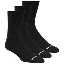 Skechers 3er-Pack Unisex-Sneaker, Rundhalsausschnitt, Non-Frottee, S601102-001, Schwarz, Größe 43-46