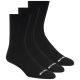 Skechers 3er-Pack Unisex-Sneaker, Rundhalsausschnitt, Non-Frottee, S601102-001, Schwarz, Größe 43-46