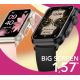 5. RUBICON RNCF06 Schwarze/Dunkelblaue Damen-Smartwatch SMARUB220