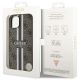 8. Guess GUHMP14SP4RPSW iPhone 14 6,1" braun/braunes Hardcase 4G bedruckte Streifen MagSafe