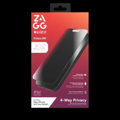 ZAGG InvisibleShield Glass Elite Privacy 360 für iPhone 16 Pro Max