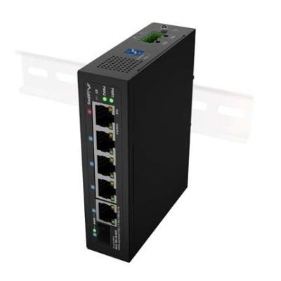2. LANBERG ILFE-4P-1GE-1S-90 LIGHT INDUSTRIAL POE 1XBT 3XAT SFP+ETH DIN FAST ETHERNET SWITCH