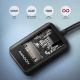 4. Axagon ADM2-AM SSD-Gehäuse mit USB-A 10 Gbit/s – M.2 NVMe & SATA SSD-Adapter, 10 cm langes USB-A-Kabel, Schwarz