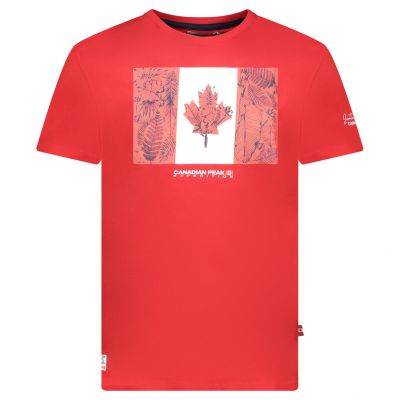 Canadian Peak JPALMEAK RED RM MEN 233 T-Shirt (RBMSZ2057H/CP-ROUGE)