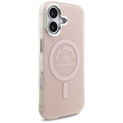 4. Karl Lagerfeld IML Karl RSG Logo MagSafe Hülle für iPhone 17 - Pink