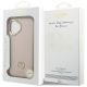8. Guess MagSafe-Hülle mit genarbtem Strass-Logo für iPhone 17 – rosa