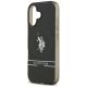 6. US Polo DH und unteres Streifenlogo MagSafe iPhone 17 Hülle – Schwarz