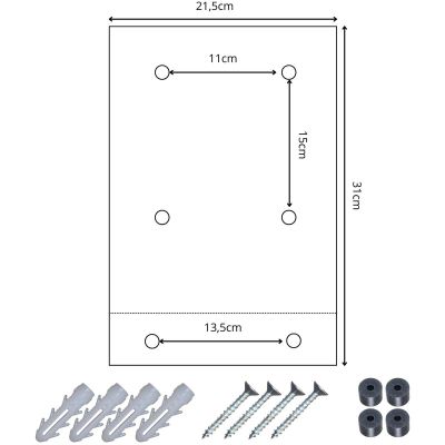 16. Briefkasten 21,5 x 9 x 31 cm 1067537 SASKA GARDEN