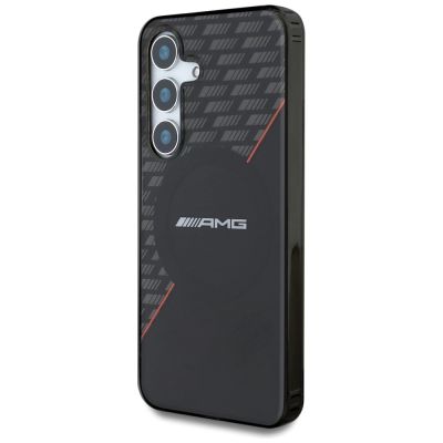 2. AMG Double Layer Rhombs MagSafe Case für Samsung Galaxy S25+ - Schwarz/Rot