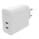 2. Mophie GaN Charger Dual - Wandladegerät mit zwei USB-C-Eingängen, 67 W (weiß)