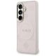 2. Guess Saffiano Peony Embossed Ring MagSafe Hülle für Samsung Galaxy S26 - Rosa