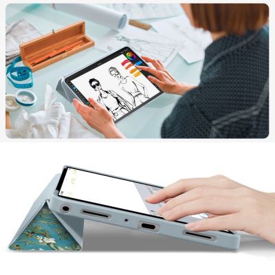 8. TechProtect SmartCase für Samsung Galaxy Tab A9+ / A11+ Plus 11.0 X210 / X215 / X216 / X230 / X235 / X236 – Blau und Weiß
