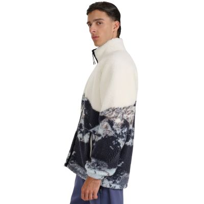 7. Fleece-Sweatshirt 4F U351 mehrfarbig allover 4FWAW25TFLEU351 90A