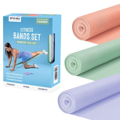 17. 3er-Set Spokey RIBBON TEX SET Fitnessbänder