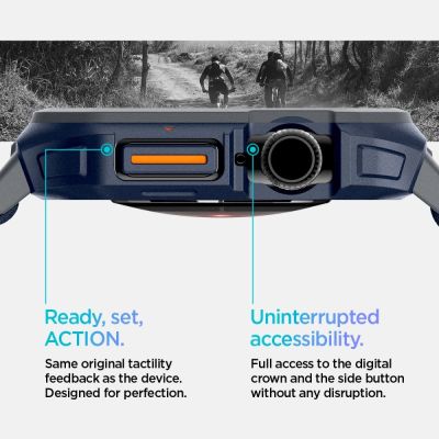 14. Spigen Lite Fit "Pro" Armband für Apple Watch 10 46mm - Marineblau