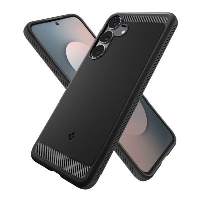 12. Spigen Rugged Armor Case für Samsung Galaxy S25 FE - Mattschwarz