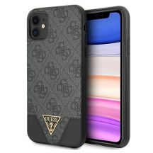Guess 4G Triangle Collection Hülle für iPhone 11 6.1" / Xr - Grau