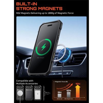5. Supcase UB Grip Mag MagSafe Case für iPhone 17 Air - Schwarz