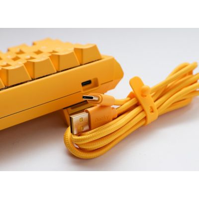 3. Ducky One 3 Yellow SF Gaming-Tastatur, USB, QWERTY, US-Englisch, Gelb