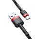 7. Baseus Cafule USB-A / USB-C QC 3.0 3A Kabel 1 m - Schwarz und Rot