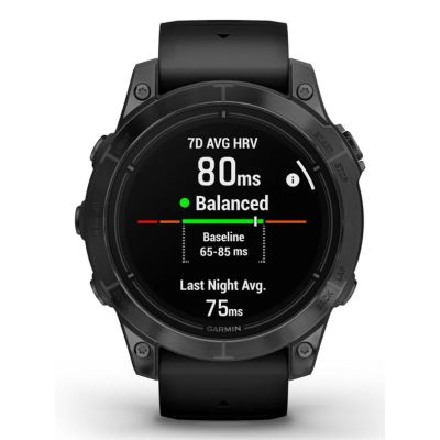 28. Garmin EPIX PRO g2 47 mm Schiefergrau Schwarz / Schwarzes Band Sportuhr