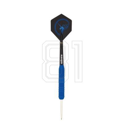 4. Steeldarts Unicorn Core Plus - Blaues gummiertes Messing 21 g: 8650 | 23 g: 8651 | 25 g: 8652