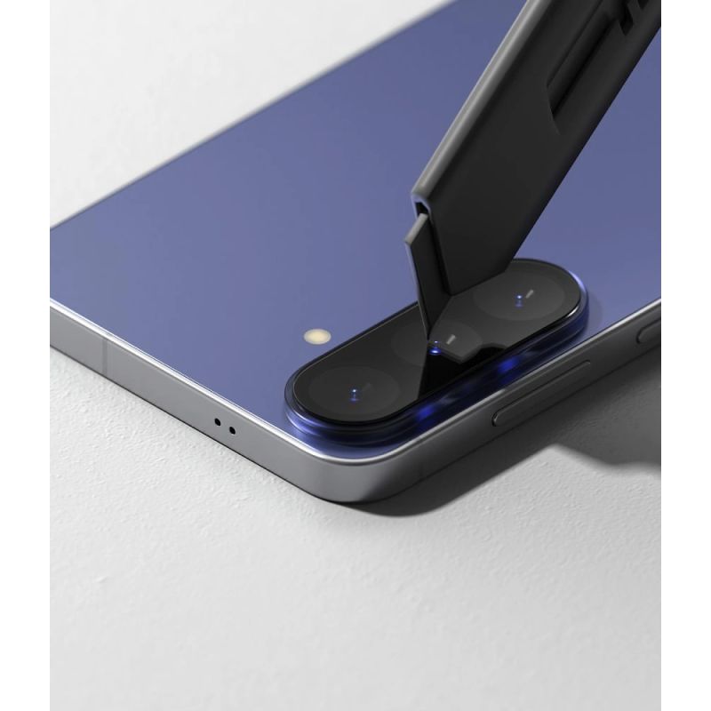 6. Ringke Kamera-Vollschutzfolie aus gehärtetem Glas (2er-Pack) für Samsung Galaxy S26 FE – Schwarz