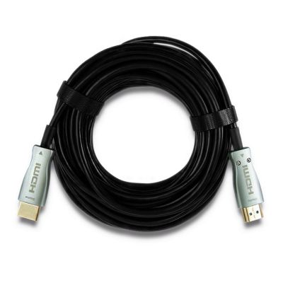 2. Qoltec 50474 HDMI-Kabel 30 m HDMI Typ A (Standard) Schwarz, Silber