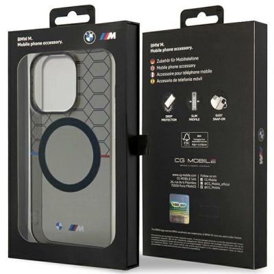 8. Hülle BMW BMHMP14XHGPK iPhone 14 Pro Max 6.7" grau/grau Hardcase Pattern MagSafe