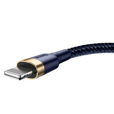 2. Baseus Cafule USB-A / Lightning 2.4A QC 3.0 Kabel 1 m - Blau-Gold