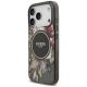 3. Guess IML Flowers Pearl Strap MagSafe Hülle für iPhone 18 Pro / 17 Pro – schwarz