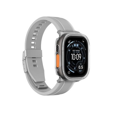 4. AmazingThing Minimalistische Schutzhülle für Apple Watch Ultra 3 49 mm – Transparent