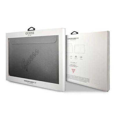 5. Guess Saffiano Script-Hülle für einen 13-Zoll-Laptop – Schwarz