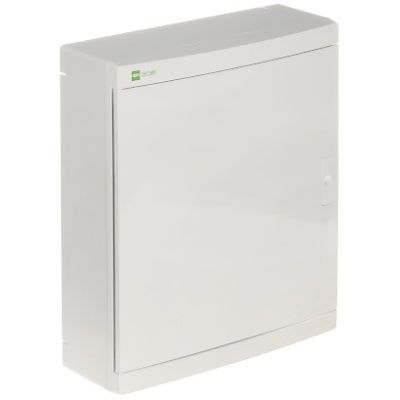 Eleganter Kunststoff-Verteilerkasten NT 24M IP40 350x310x104 mm, Volltür, weiß
