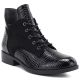 5. Damen-Ankle-Boots aus Lackleder, schwarz, Vinceza HX27-16524