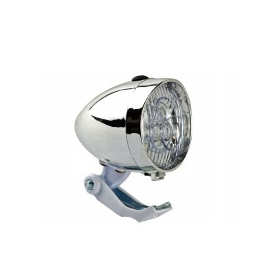 3-LED-Frontleuchte JY-592 silber mit weißer Fassung