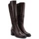 4. Damen-Stretchstiefel mit hohem Absatz, braun, Vinceza 58652