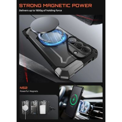 3. Supcase UB Grip Mag MagSafe Hülle für Samsung Galaxy S26 - Schwarz