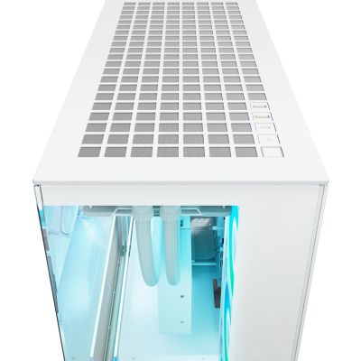 5. Arctic Xtender Weiß Transparentes Glasfenster mit GPU-Halterung
