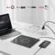 8. MACLEAN Steckdosenleiste, Verlängerungskabel mit 6 Steckdosen + 4 USB-Anschlüssen, 110–240 V Wechselstrom, 50/60 Hz, max. 2,1 A, 2500 W, 1,5 m, Weiß, MCE389W